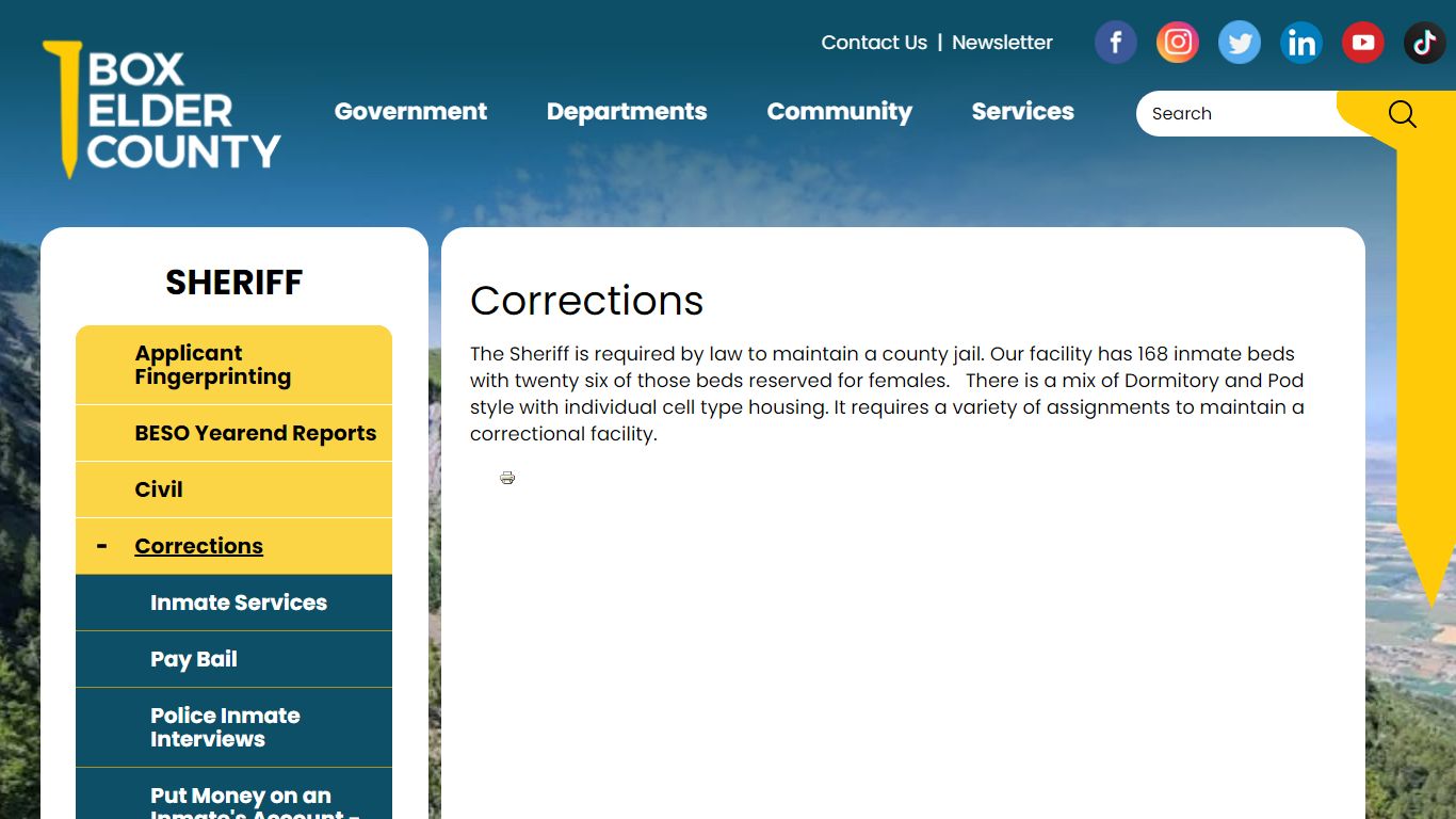 Corrections | Box Elder County Utah